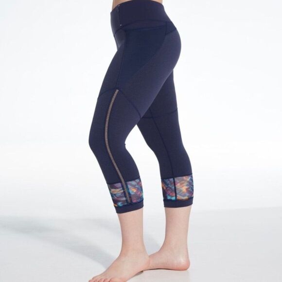 Calia Side Interest Capri Peacoat Heather Small - Picture 1 of 6